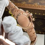 Rolex Cosmograph Daytona 40mm Real Gold Plated Black Dial Watch - Image 9