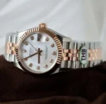 Rolex Replica 11 Watch DateJust Rose Gold Wrapped Mother-of-Pearl Dial GM Factory 36mm - Image 9