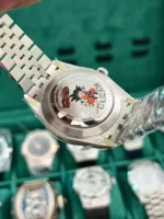 Rolex Rep 11 Watch DateJust Natural Mother of Pearl Dial With Moissanite Diamond Clean Factory 41mm - Image 6