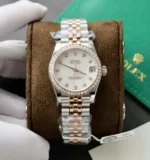 Rolex Rep 11 Watch DateJust MOP Moissanite Diamond Bezel EW 36mm - Image 11