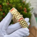 Rolex Replica 1:1 Watch Day-Date Green Dial With Diamonds EW 36mm - Image 3