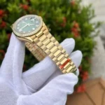 Rolex Replica 1:1 Watch Day-Date Green Dial With Diamonds EW 36mm - Image 5
