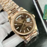 Rolex Replica Watch Day-Date 228235 Gold Wrapped Chocolate Dial GM V3 40mm - Image 2