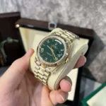 Rolex Replica 1:1 Watch Day-Date 228238 Green Dial Yellow Gold GM Factory V2 40mm - Image 3