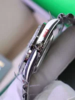 Rolex Day-Date Meteorite Dial Watch with Moissanite Baguette Diamonds + Bezel 40mm - Image 8