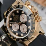Rolex Daytona 126515 Watch Black Dial Grams Plated with Real Gold 40mm - Image 3