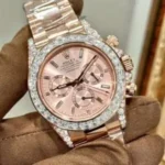 Dong Ho Rolex Daytona 126595TBR Boc Vang Dinh Moissanite Che Tac Hong Kong 40mm 4 300x300 1