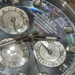 Rolex Daytona Watch Purple Mother of Pearl Dial Moissanite 40mm - Image 5