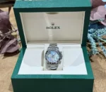 Rolex Daytona Watch Purple Mother of Pearl Dial Moissanite 40mm - Image 2