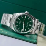 Dong Ho Rolex Replica Oyster Perpetual 126000 Mat Xanh La Cay May Clean 41mm 1 600x600 1