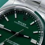 Rolex Rep 11 Watch Oyster Perpetual 126000 Green Dial Clean Factory 41mm - Image 2