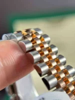 Rolex Rep 11 Watch DateJust Womens Gold Wrapped Chocolate Dial Roman Numerals GM Factory 31mm - Image 5