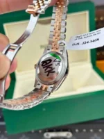 Rolex Rep 11 Watch DateJust Womens Gold Wrapped Chocolate Dial Roman Numerals GM Factory 31mm - Image 6