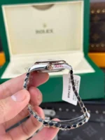 Rolex Rep 11 Watch DateJust Womens Gold Wrapped Chocolate Dial Roman Numerals GM Factory 31mm - Image 8