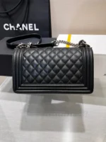Chanel Boy Black Sliver Hardware Womans 20cm - Image 4