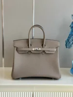 Hermes birkin gray with sliver hardware (size 30)