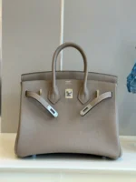 Hermes birkin gray with sliver hardware (size 30) - Image 2