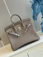 Hermes birkin gray with sliver hardware (size 30) - Image 4