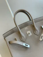 Hermes birkin gray with sliver hardware (size 30) - Image 7