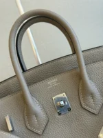 Hermes birkin gray with sliver hardware (size 30) - Image 3