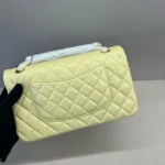 CHANEL 25C FLAP BAG 25 IN YELLOW QUILTED LAMBSKIN GOLD HARDWARE - Image 5