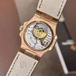 Patek Philippe 5724R Replica Watch Gray Dial Leather Strap Factory GR 40mm - Image 2