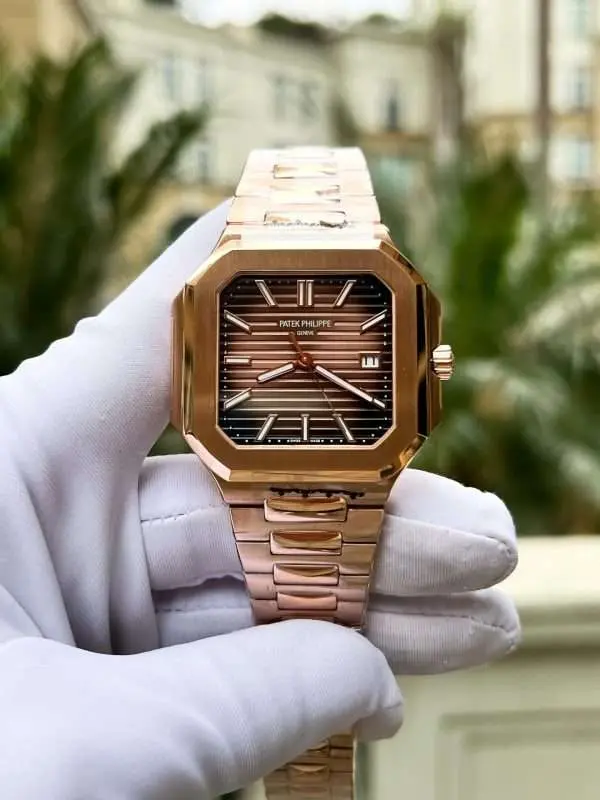Patek Philippe Cubitus 5821 Rose Gold Replica Watch Dial Square Chocolate 45mm