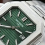 Patek Philippe Cubitus 5821 Replica 11 Cao Cap Mat Xanh Green Day Kim Loai Xuong TW 45mm 4 600x600 1