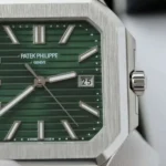 Patek Philippe Cubitus 5821 Replica 11 Cao Cap Mat Xanh Green Day Kim Loai Xuong TW 45mm 5 600x600 1