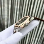 Patek Philippe Nautilus 5712 Rose Plated Leather Strap 40mm - Image 3