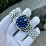 Rolex Replica 1:1 Watch DateJust 126234 Blue Dial With Diamond Numbers VS 36mm - Image 4