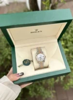 Rolex Replica 11 Watch DateJust Women Mother of Pearl Dial Julibee Strap 31mm - Image 2