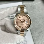 Rolex Replica 1:1 Watch DateJust Salmon Dial Rose Gold EWF 41mm