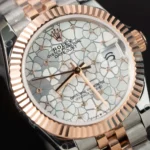 Rolex Datejust 278271 Silver Floral Dial Two Tone 10K Rose 31mm - Image 4