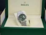 Rolex Datejust 36 Green Palm Dial Jubilee 3 scaled 1