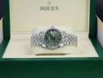 Rolex Datejust 36 Green Palm Dial Jubilee 4 scaled 1