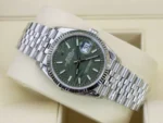 Rolex Datejust 36 Green Palm Dial Jubilee 6 scaled 1