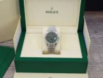 Rolex Datejust 36 Green Palm Dial Jubilee scaled 1