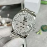 Rolex Day-Date Best Replica Watch Full Swarovski Crystal 40mm - Image 6