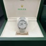 Rolex Replica 1:1 Watch Day-Date Meteorite Dial With Stone Bezel 40mm - Image 4