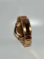 Rolex Daytona Rose Gold 4130 Rainbow Diamond Black Dial ZF Swiss Replica Watches 04