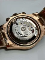 Rolex Daytona Rose Gold 4130 Rainbow Diamond Black Dial ZF Swiss Replica Watches 06