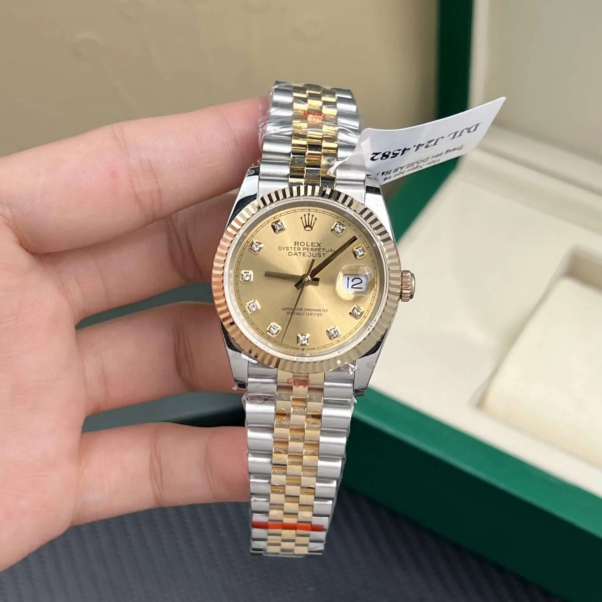 Rolex-Rep-11-DateJust-Boc-Vang-That-Day-Jubilee-GM-Factory-36mm-2 Rolex Rep 11 DateJust Real Gold Plated Jubilee GM Factory 36mm Strap - Image 1