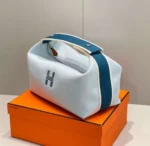Tui Cam Tay Hermes Bride A Brac PM Mau Xanh Sieu Cap 12x20x10cm 5
