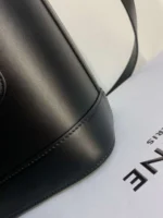 Celine Small Bucket Cuir Triomphe Handbag Black Bucket Shape 30x22x12cm - Image 7