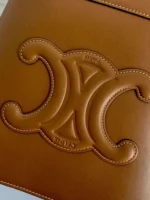 Celine Small Bucket Cuir Triomphe Brown Bucket Handbag 30x22x12cm - Image 6