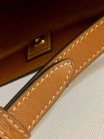 Celine Small Bucket Cuir Triomphe Brown Bucket Handbag 30x22x12cm - Image 3