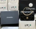 Tui Chanel Mini Rectangular Flap with Top Handle Black Rep 11 20cm 1