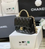 Tui Chanel Mini Rectangular Flap with Top Handle Black Rep 11 20cm 2