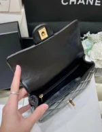Tui Chanel Mini Rectangular Flap with Top Handle Black Rep 11 20cm 3